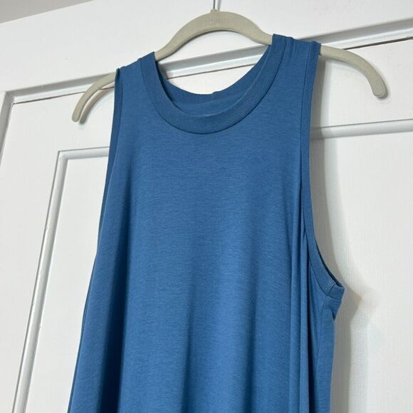 Hoi Bo Blue Sleeveless Maxi Swing Dress Size Medium - Picture 2 of 6